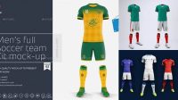 4104+ Football Kit Mockup Free Exclusive PSD Design Freebie