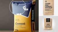 4113+ Free Cement Bag Mockup Customizable PSD