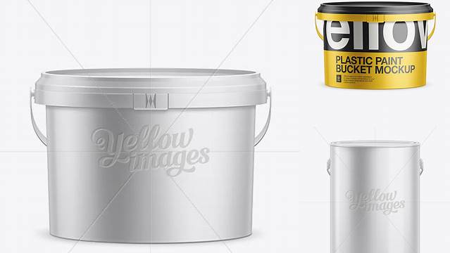 4116+ 5L Paint Bucket PSD Mockup High Resolution