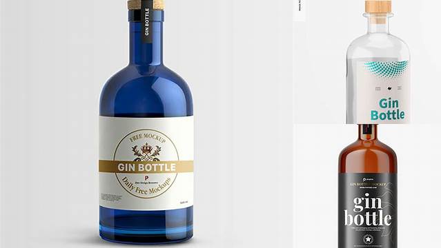 4118+ Free Gin Bottle Mockup Best Free Resource