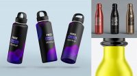 4118+ Metallized Bottle PSD Mockup Free PSD for Creatives