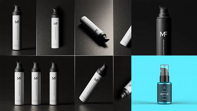 4120+ Airless Pump Bottle Mockup Free Include TIFF