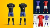 4124+ Mockup Equipacion Futbol Free PSD