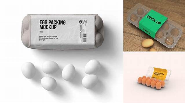 4126+ Egg Box Mockup Editable Photoshop File