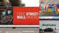 4131+ Free Mural Mockup Smart PNG Image