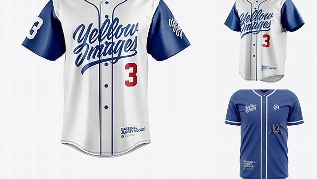 4140+ Mockup Jersey Baseball Free Smart PNG Image