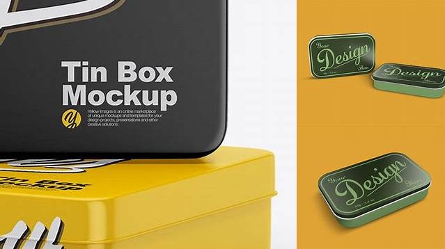 4140+ Two Matte Tin Boxes PSD Mockup PSD Download