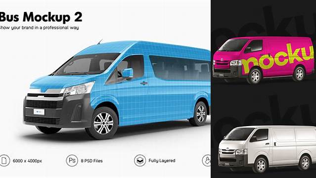 4141+ Toyota Hiace Mockup Free PSD Free Download