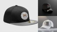 4142+ Snapback Cap PSD Mockup Back View Professional Quality PSD Freebie