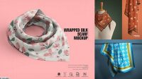 4145+ Free Silk Scarf Mockup Easy Editable