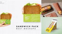 4147+ Sandwich Mockup Easy Editable