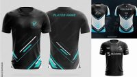 4148+ Mockup Jersey Gaming Smart PNG Image