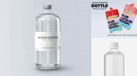 4150+ Clear Bottle with Liquid PSD Mockup Free PSD for Designers