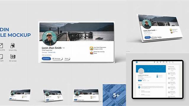 4150+ Linkedin Profile Mockup 2020 Download Free PSD