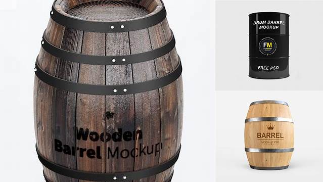 4151+ Barrel Mockup Free PSD Download