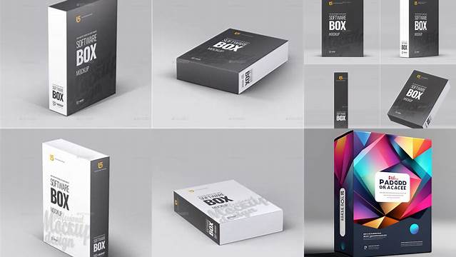 4153+ Software Box Mockup Downloadable PSD Design Template