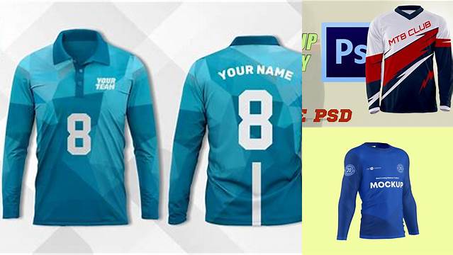 4155+ Download Mockup Jersey Lengan Panjang Psd Gratis High-Quality PSD