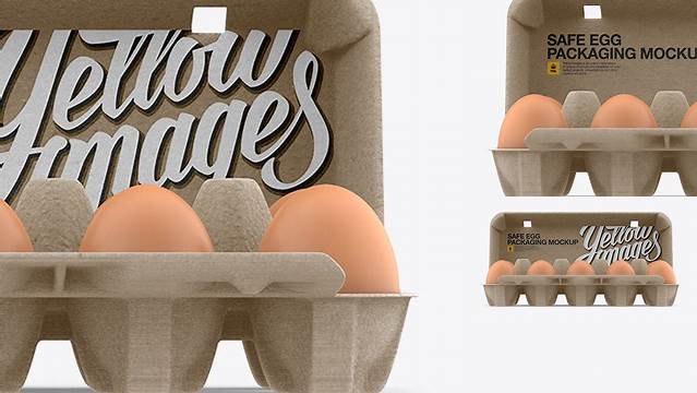 4156+ Kraft Egg Container Front View Free Design Resource