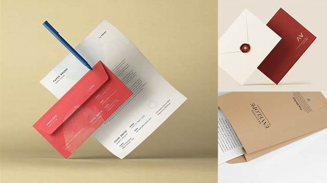 4157+ Opened Paper Envelope with Paper PSD Mockup Fully Editable Photoshop PSD Free Download