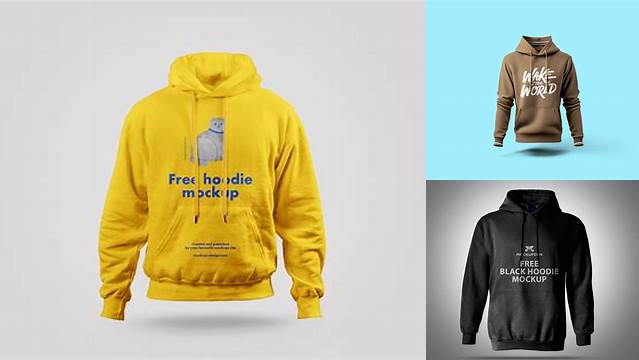 4158+ Embroidered Hoodie Mockup For Free Download