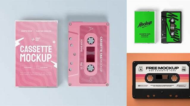 4159+ Cassette Mockup Free For Free Download