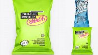 4159+ Matte Metallic Snack Package PSD Mockup Hero Shot Professional Graphic PSD Download