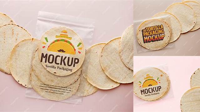 4161+ Tortilla Mockup Free PSD