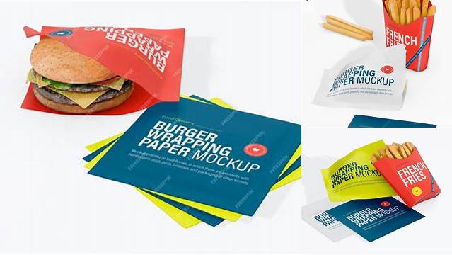 4163+ Burger Wrapping Paper Mockup Free Premium Quality PSD Freebie