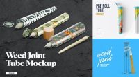 4172+ Pre Roll Tube Mockup Free Editable Photoshop File