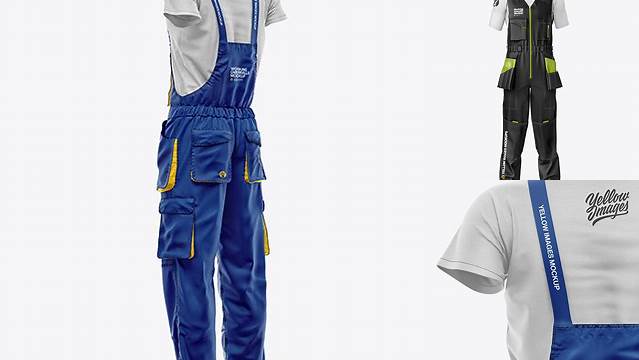 4176+ Working Overalls Mockup Smart PNG Image