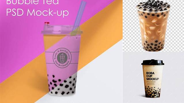 4177+ Mockup Boba High-Quality PSD Files