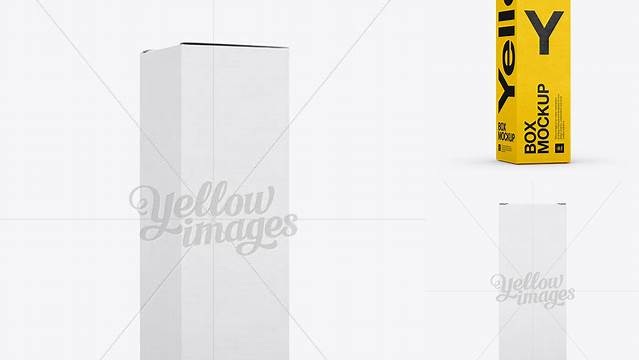 4177+ Nasal Spray Box PSD Mockup Front View Eye-Level Shot Free PSD for Designers