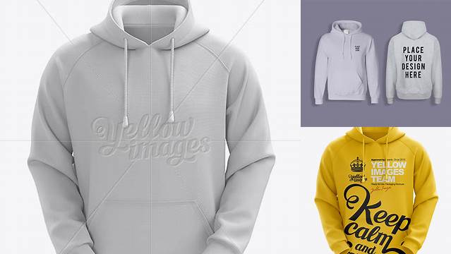 4178+ Men’s Hoodie Front View Customizable PSD Templates