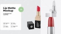 4181+ Opened Glossy Square Lipstick PSD Mockup For Free Download