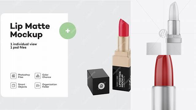 4181+ Opened Glossy Square Lipstick PSD Mockup For Free Download