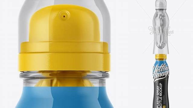 4182+ Clear Bag-on-Valve Spray With Clear Overcap PSD Mockup Professional Graphic PSD Download