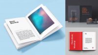 4182+ Opened Hardcover Book PSD Mockup Top View Exclusive Layered PSD Mockup