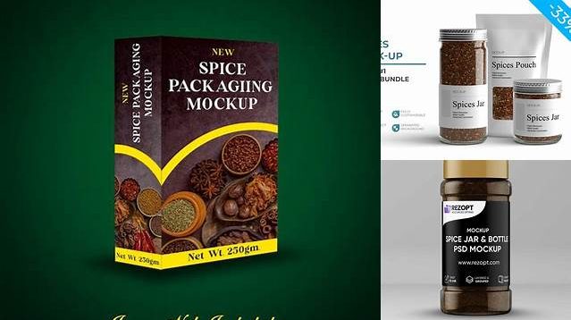 4182+ Spice Packaging Mockup For Free Download