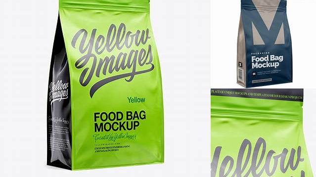 4183+ 11lb Food Bag PSD Mockup Half Side View Creative Design Mockup