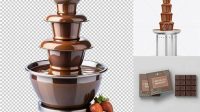 4186+ Chocolate Fountain PSD Mockup PSD Free Download