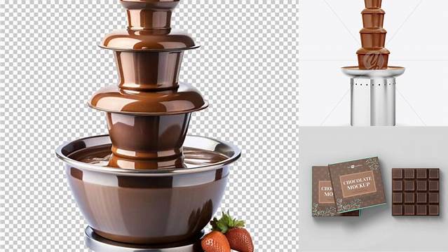 4186+ Chocolate Fountain PSD Mockup PSD Free Download