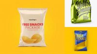 4196+ Metallic Snack Package PSD Mockup Download Customizable PSD