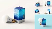 4200+ Light Bulb Box Mockup Fully Customizable Photoshop Freebie