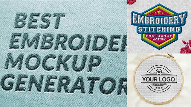 4202+ Embroidery Mockup Generator Digital Download