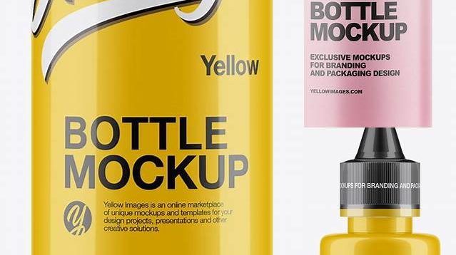 4207+ 100ml Glossy Bottle PSD Mockup Easy-to-Edit Photoshop Freebie