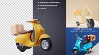 4207+ Delivery Bike Mockup Psd Free Creative and Modern PSD Freebie