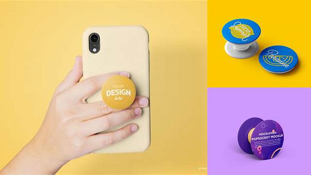 4208+ Popsocket Mockup Free Download PSD Now