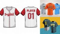 4212+ Baseball Jersey Template Psd Advanced Editable PSD