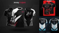 4223+ Mockup Jersey Esport Download Professional PSD