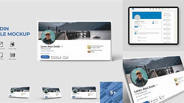 4225+ Linkedin Profile Mockup Free Best for Showcase